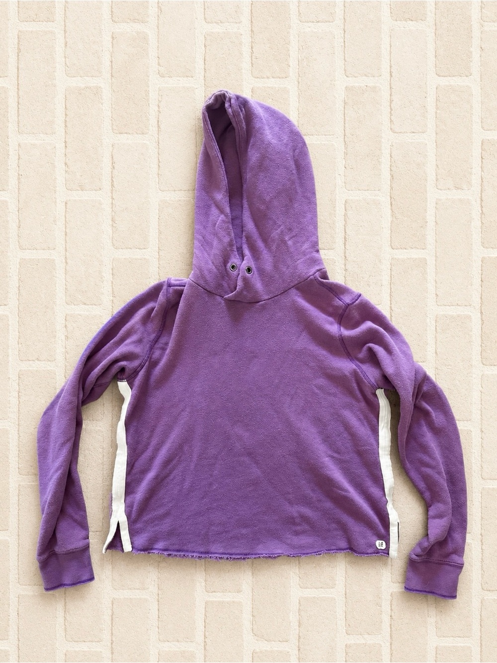 Abercrombie & Fitch Purple Pullover Hoodie with Side Slits